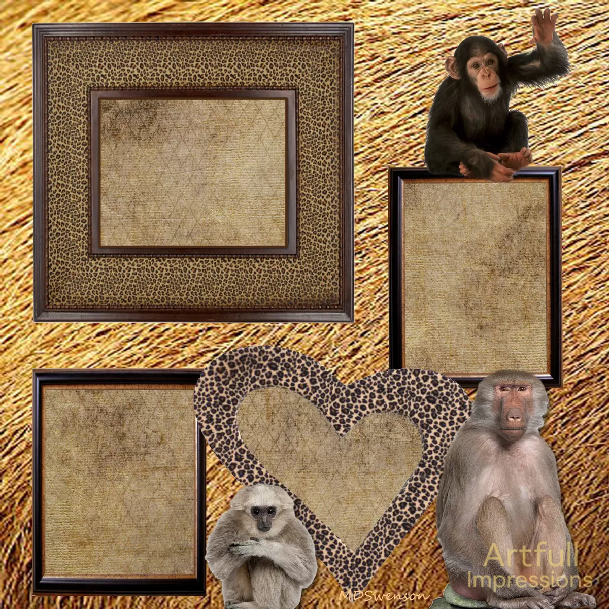 A Day at the Zoo Primates with Leopard Print & Jungle Charm