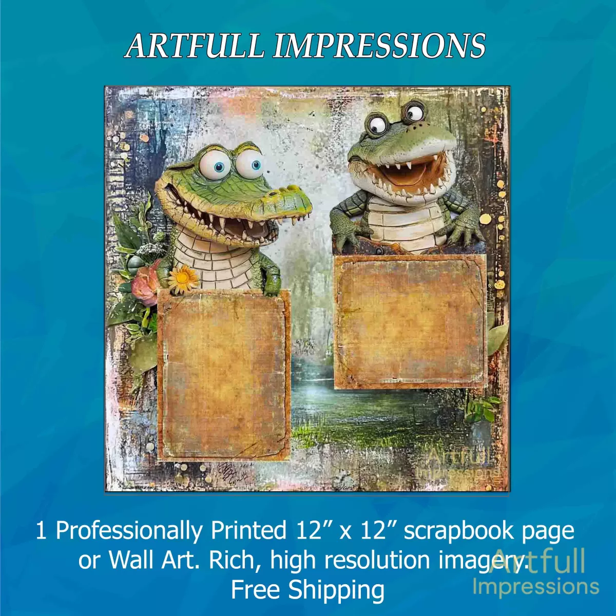 Whimsical Charming Alligators