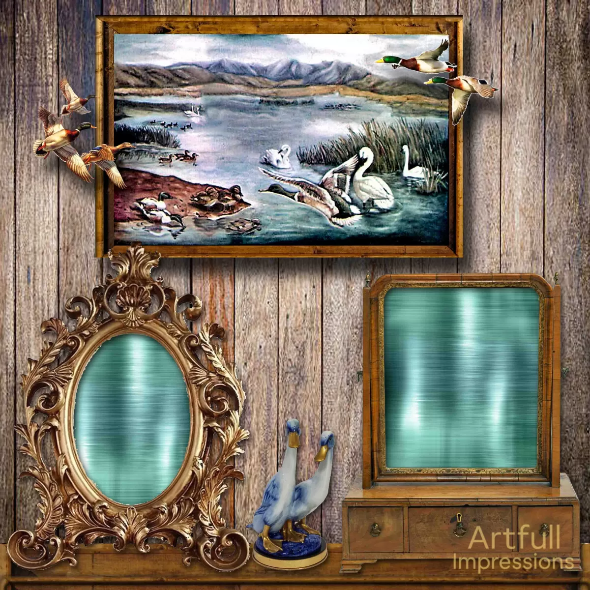 Rustic Duck Lodge – 2-Pages