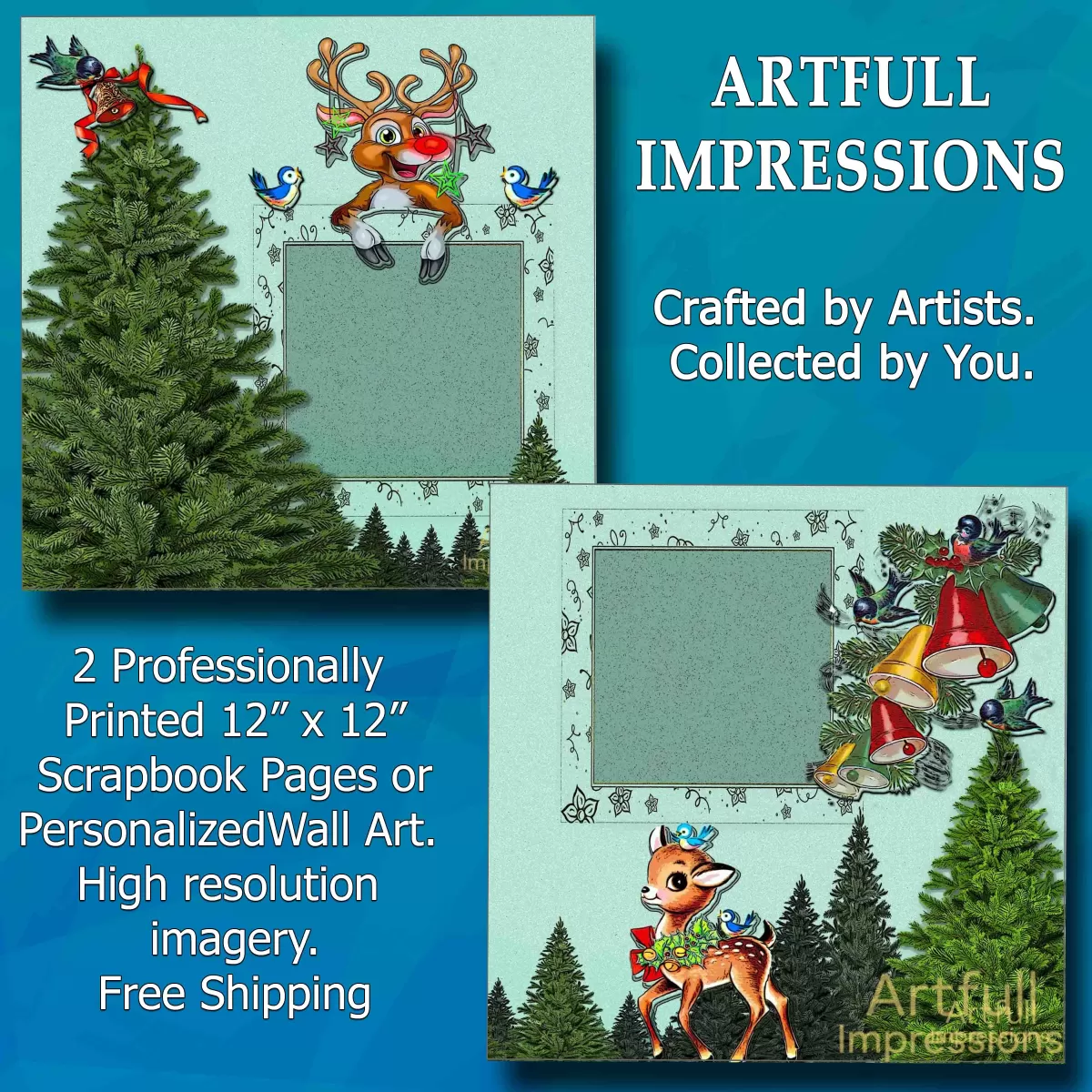 Rudolph in a Reindeer Woodland Wonderland