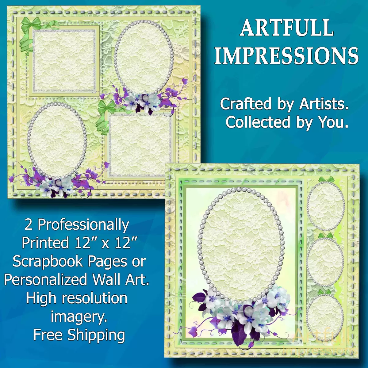 Spring Lace Garden Set (2 Pages)