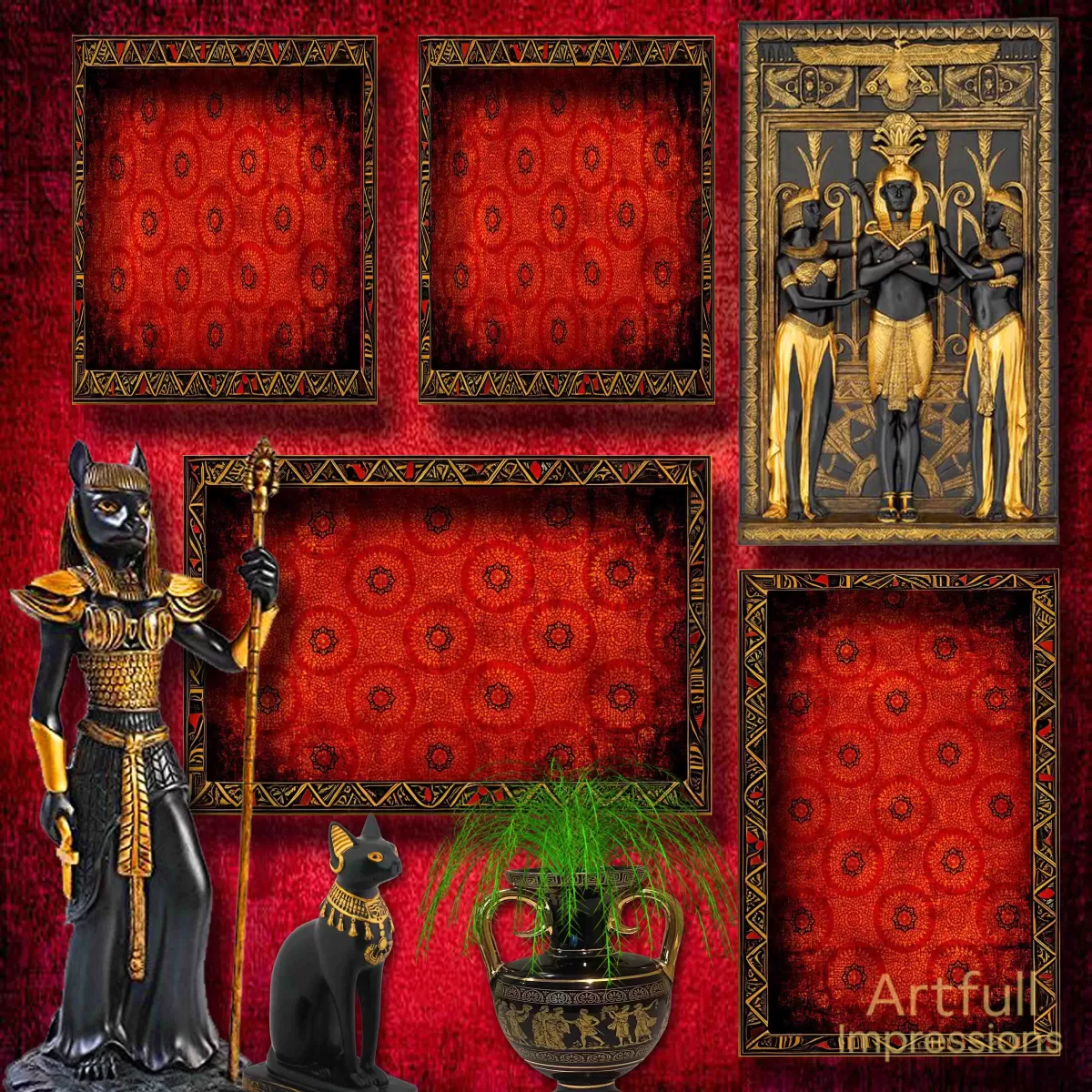Regal Elegance of Ancient Egypt– 2 Pages