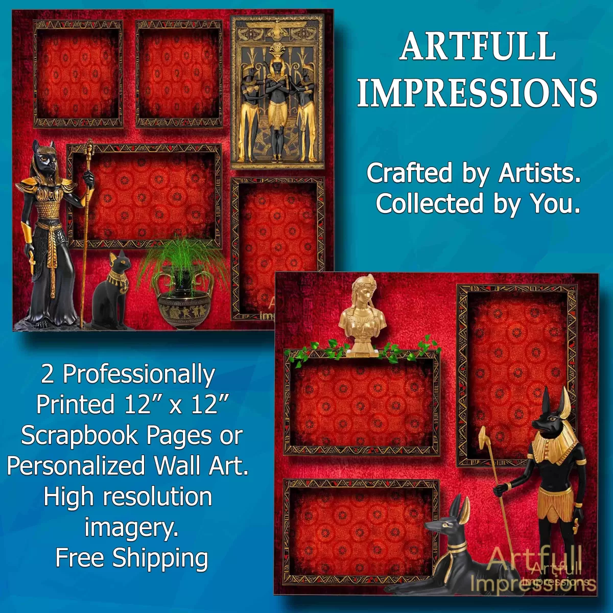 Regal Elegance of Ancient Egypt– 2 Pages
