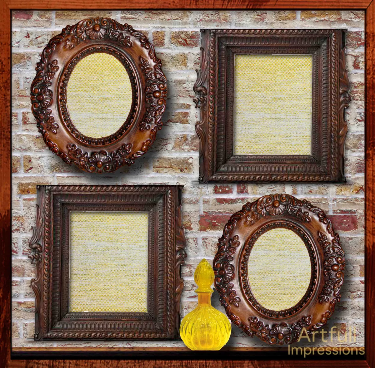 Vintage Charm 2 Page Sunflower & Brick