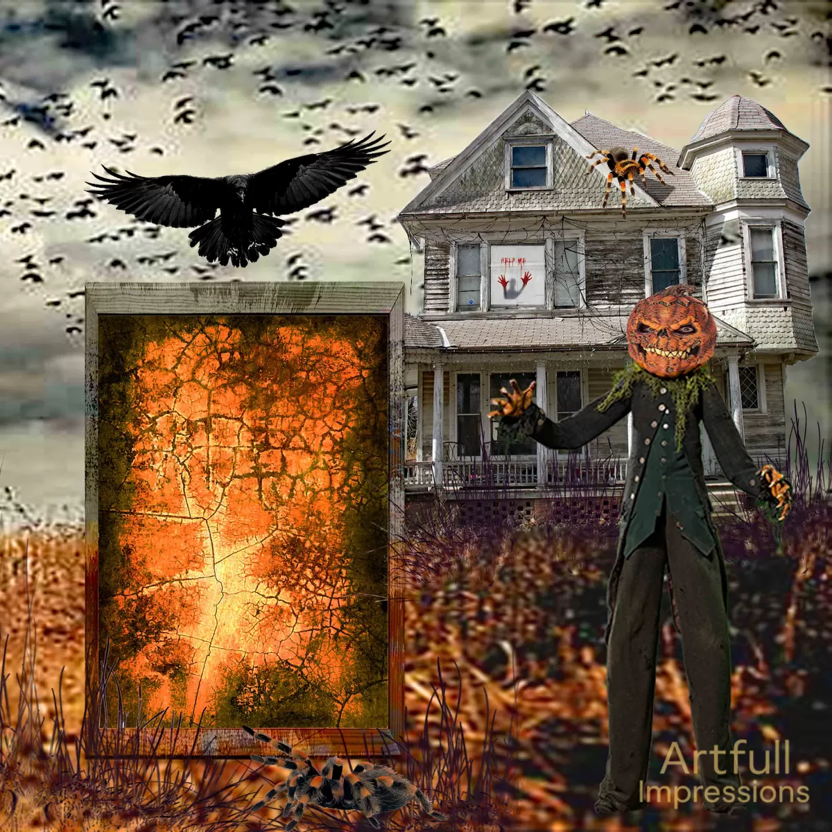 Haunted Eerie Pumpkins, Creepy Monsters and an Unforgettable Hayride Scene