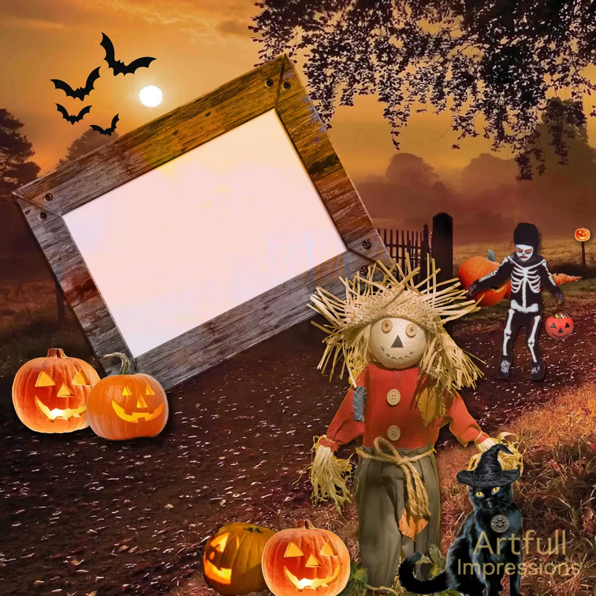 Spooky Vintage Night Trick or Treating– 2 Pages
