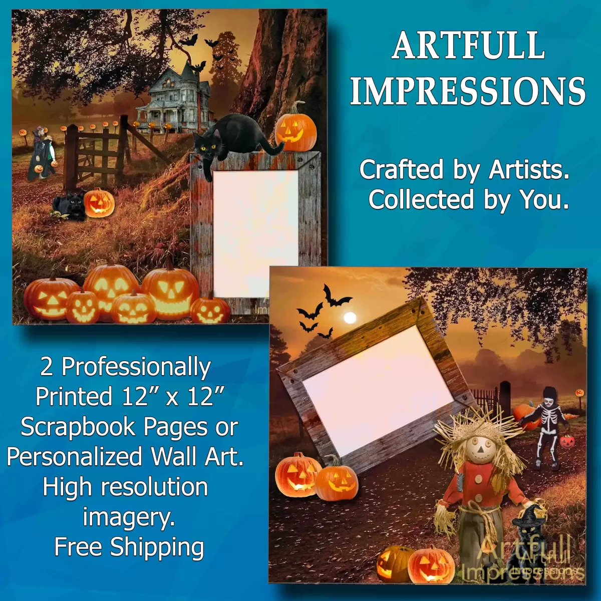 Spooky Vintage Night Trick or Treating– 2 Pages
