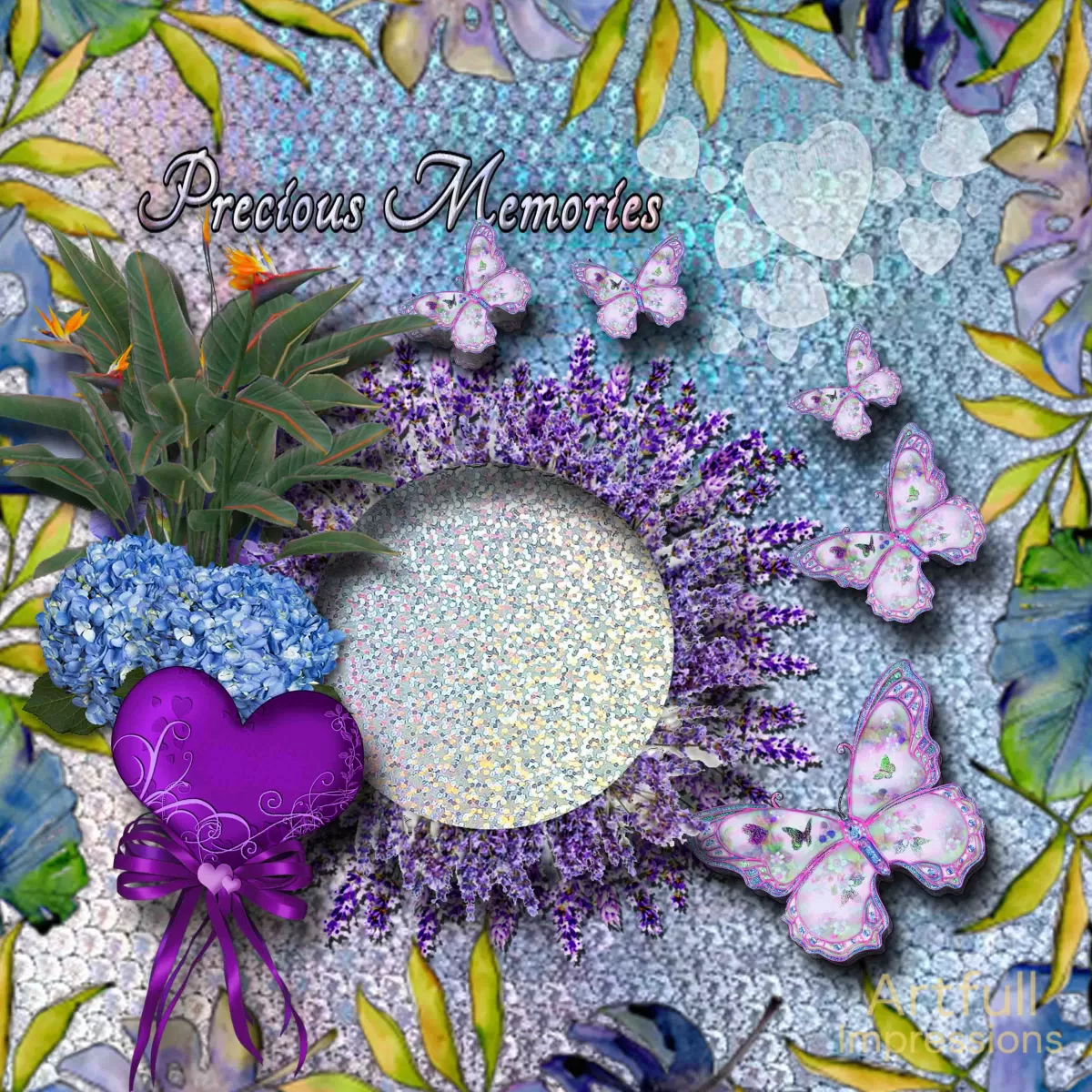 "Precious Memories" with Lavender & Butterfly Garden