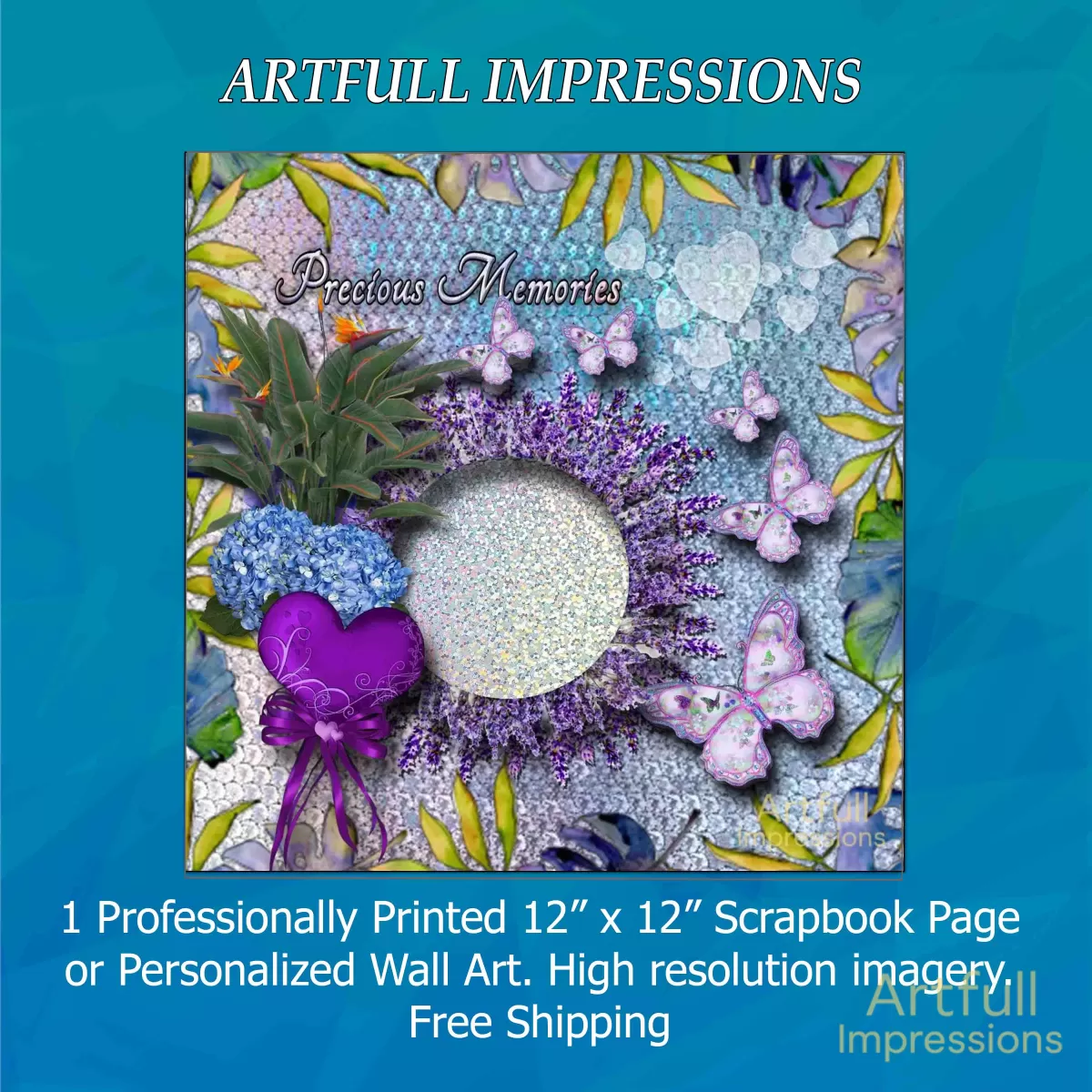 "Precious Memories" with Lavender & Butterfly Garden