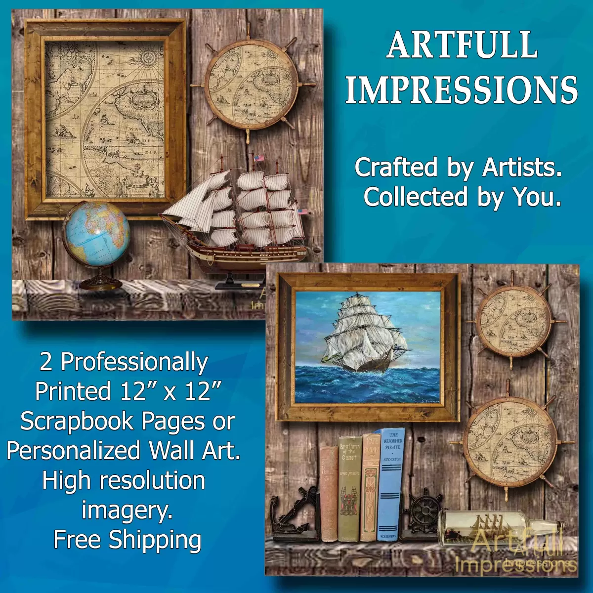 Antique Nautical Theme & Ship