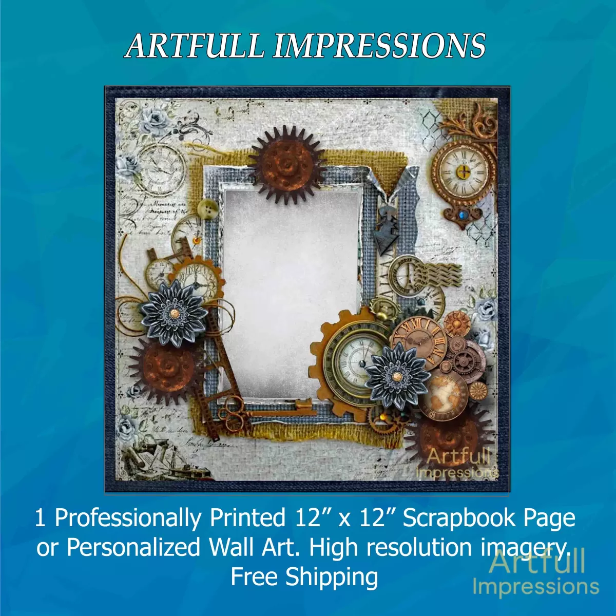 STEAMPUNK TIMEPIECE COLLAGE
