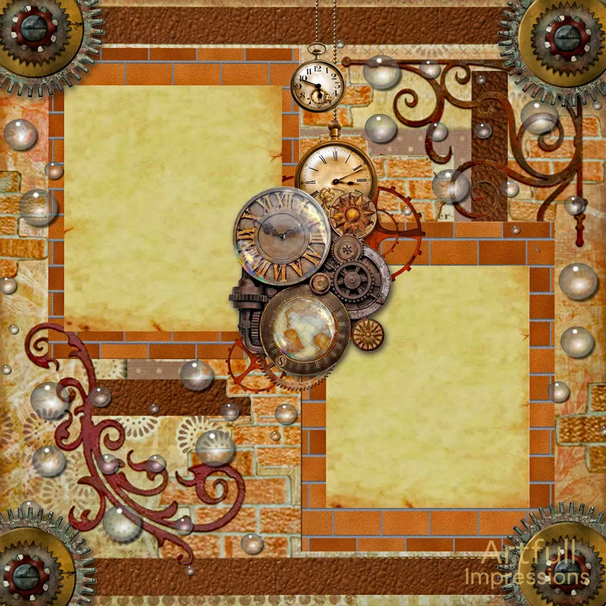 BRICKWORK & GEARS – Steampunk-Inspired Design