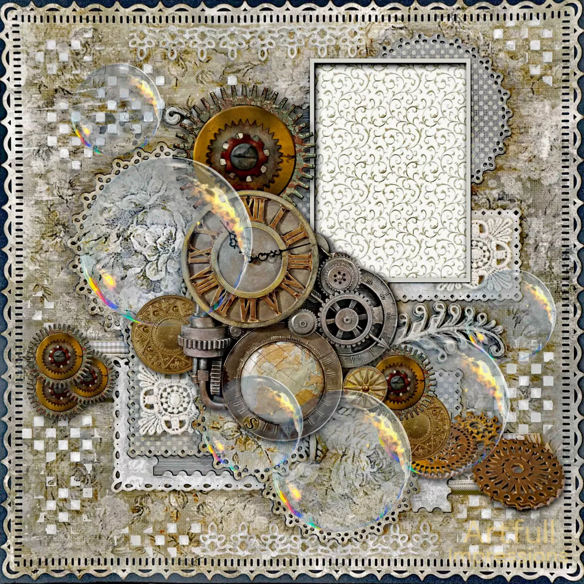 VINTAGE LACE & TIME – Elegant Steampunk Fusion