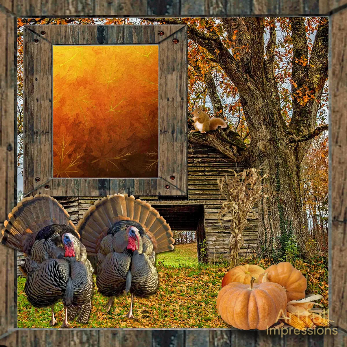 COUNTRY HARVEST – Turkeys at the Cabin