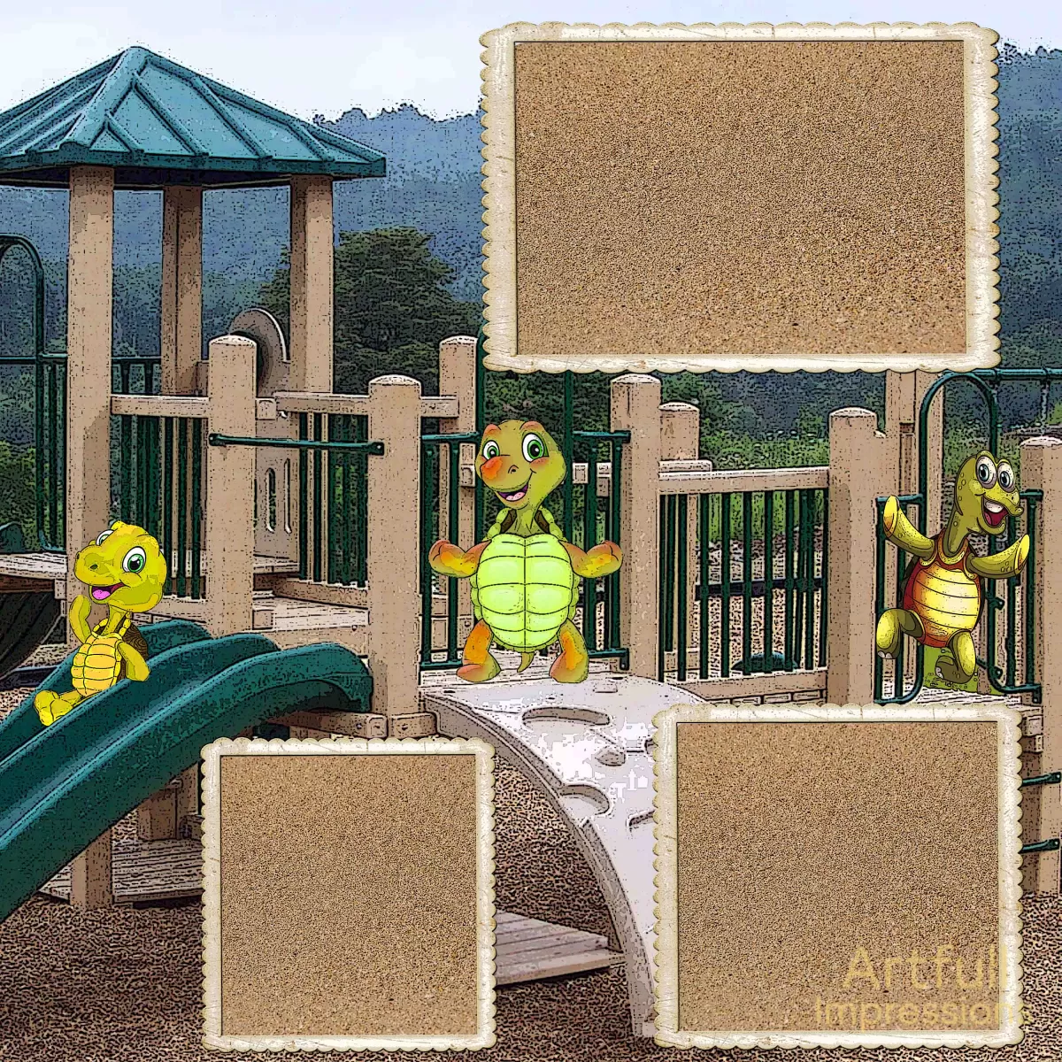 TURTLE PLAYGROUND ADVENTURE – 2 Pages