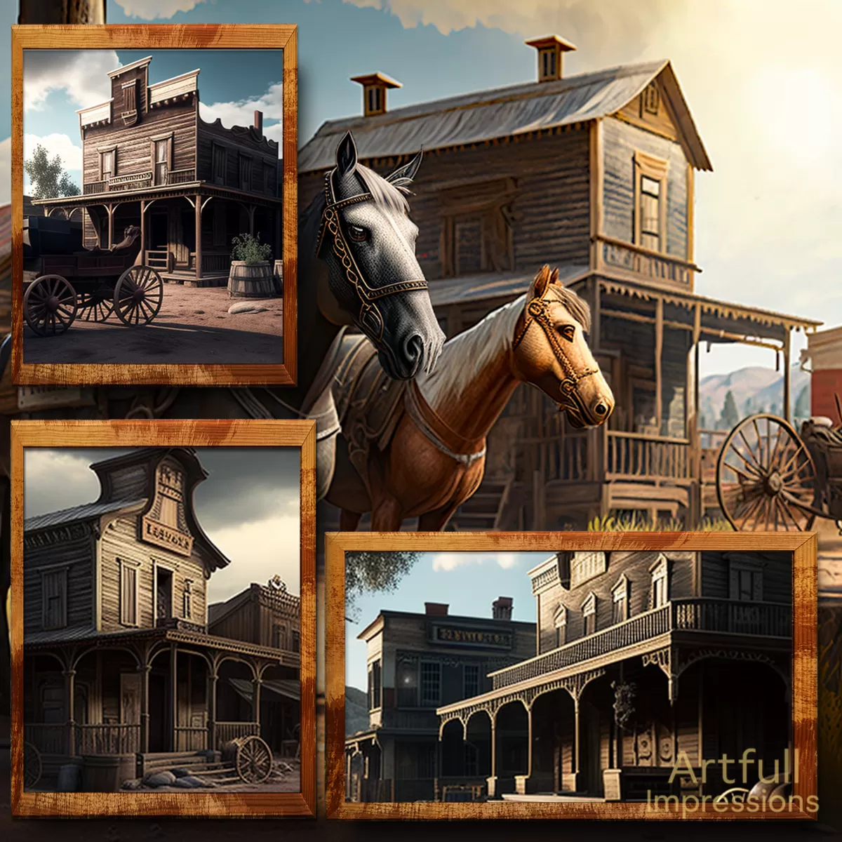 Western Horses & Frontier Town