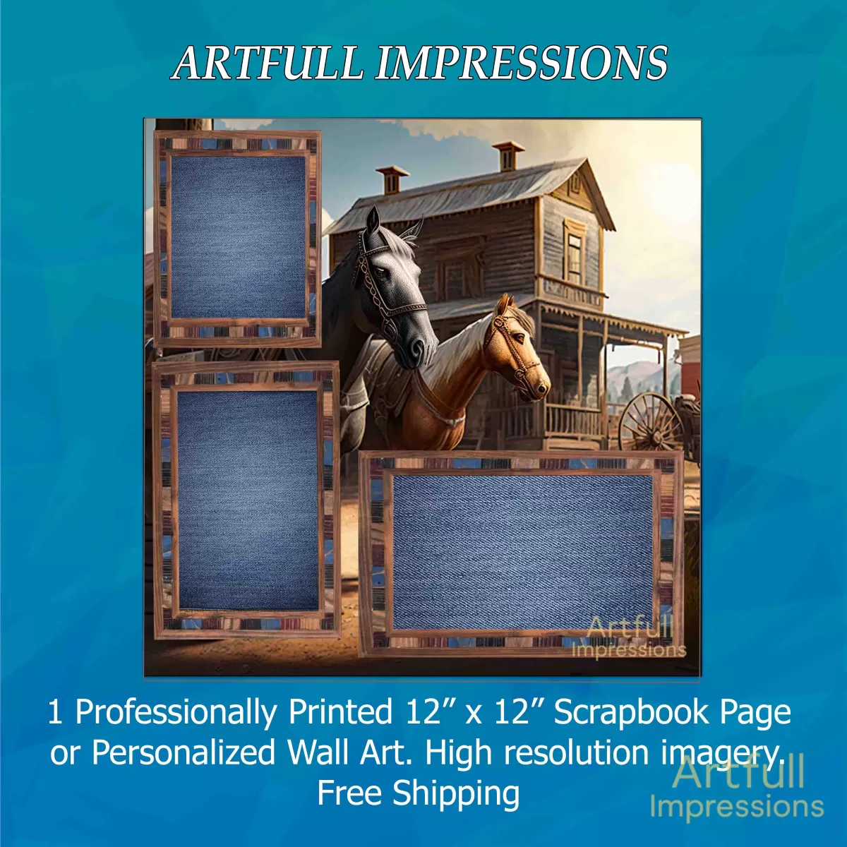 Western Horses & Denim Frames