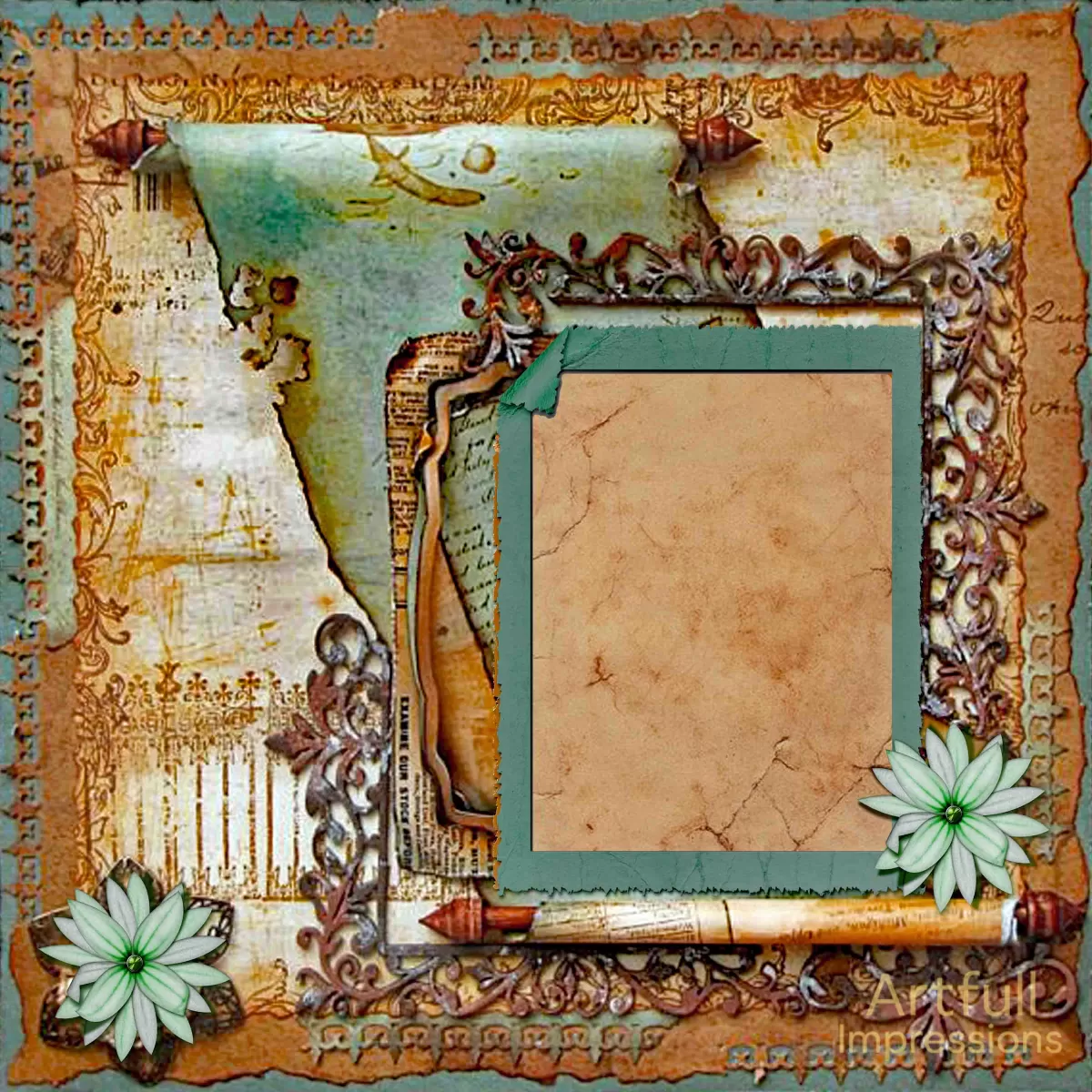 VINTAGE TREASURE MAP – Antique Coastal Keepsake