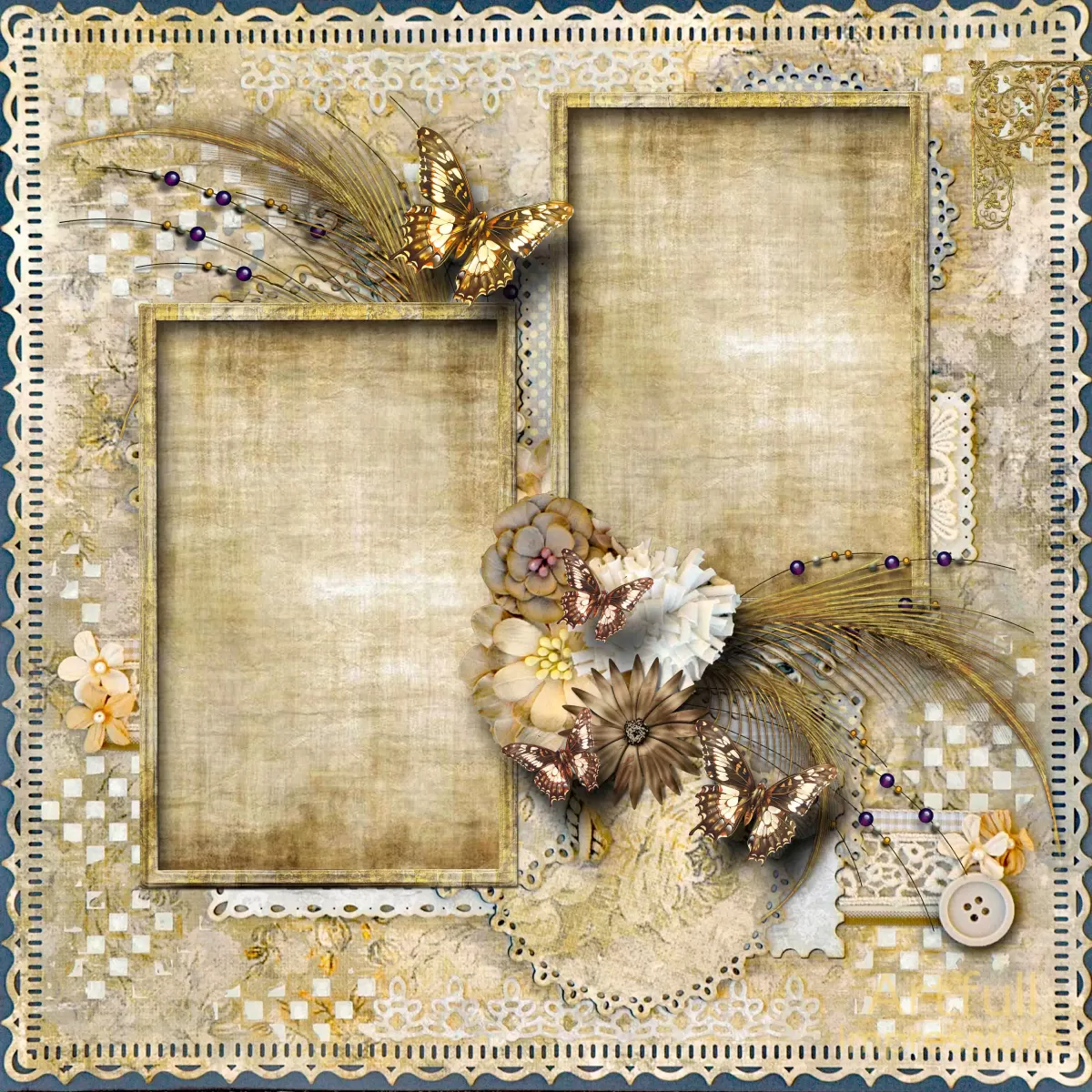 "Antique Gold Elegance"