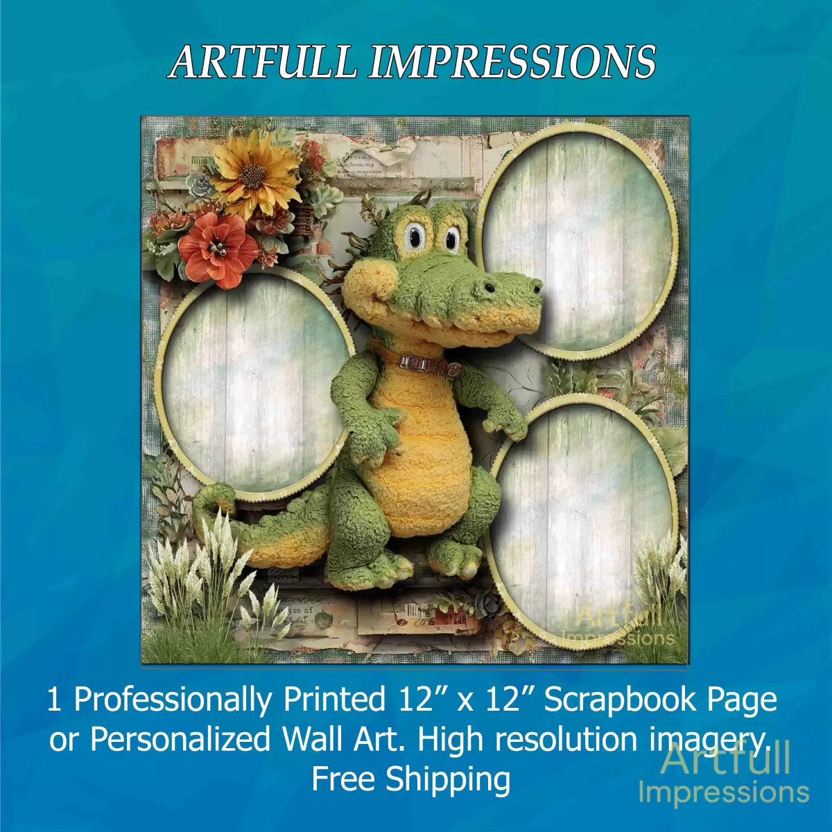 Whimsical Alligator Garden