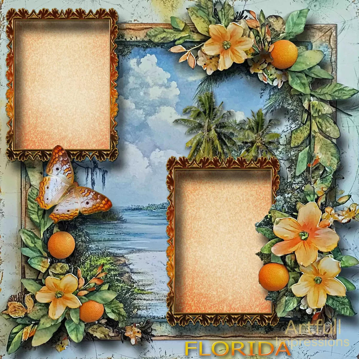 Florida Sunshine Themed Layout