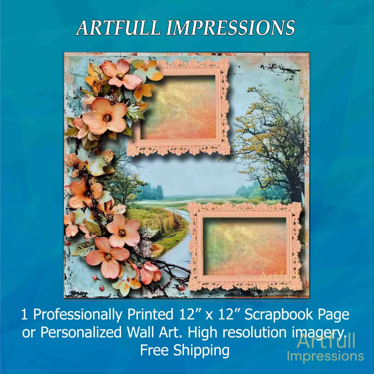 Peach Blossom Pathway– Romantic Spring Country Theme